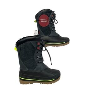 Swiss Tech Kids Size 7 Insulated to -25 degrees Black Winter‎ Boots NWT